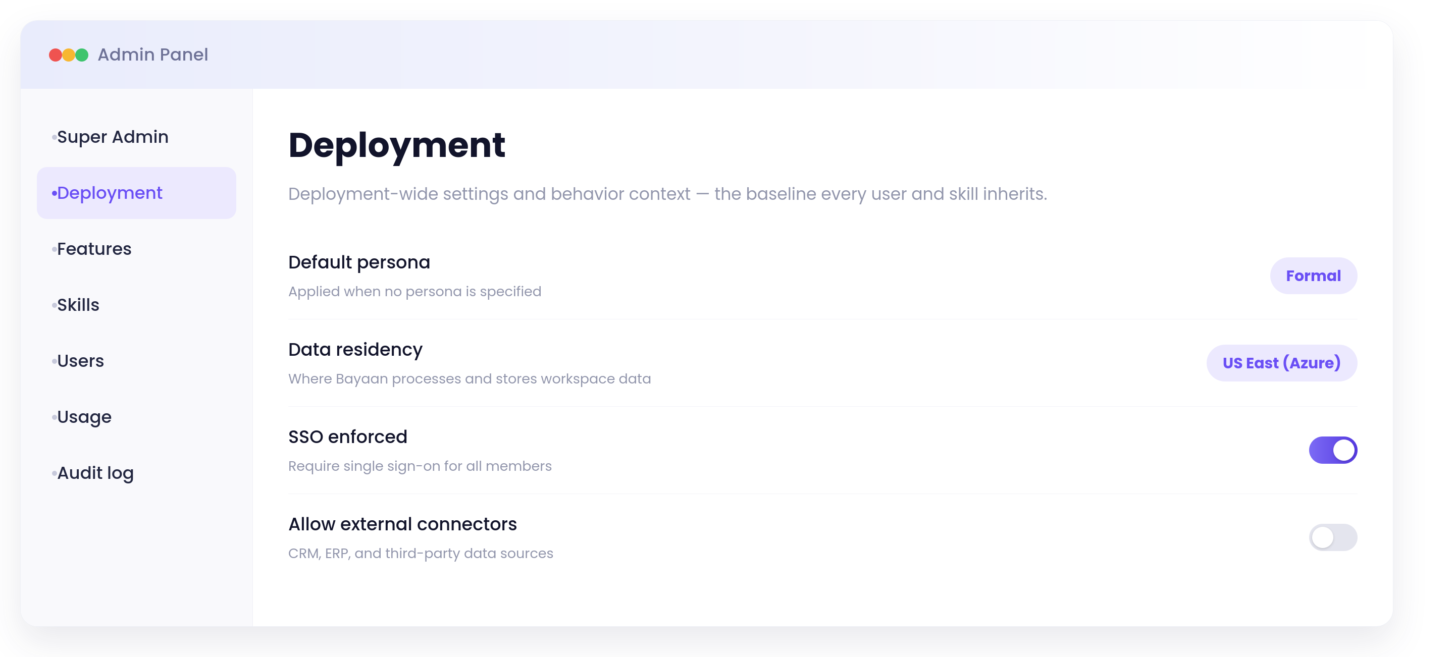 Deployment preview