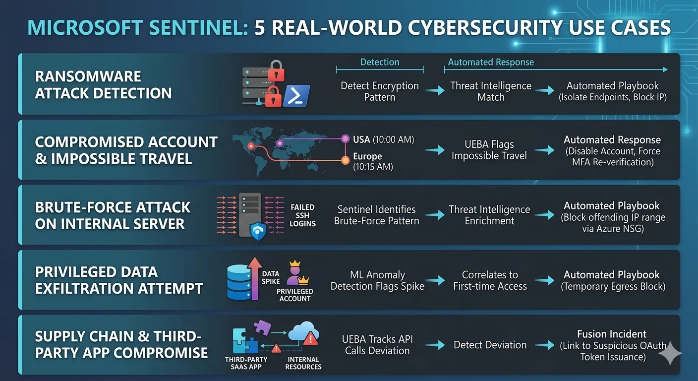 Microsoft Sentinel ingests, correlates, and analyzes security data across your entire infrastructure