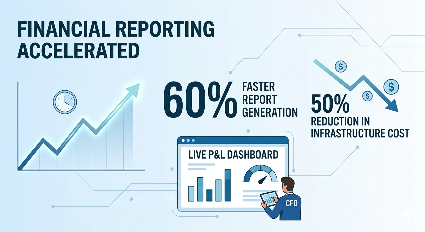 Financial reporting accelerated with faster reporting and lower infrastructure cost using Microsoft Fabric