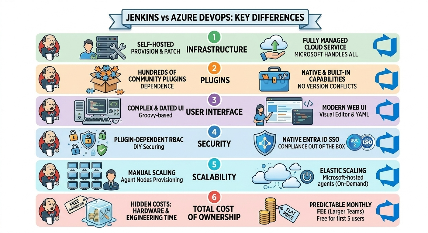 Modernizing CI/CD from Jenkins to managed cloud with improved productivity, reduced maintenance overhead, and transparent costs