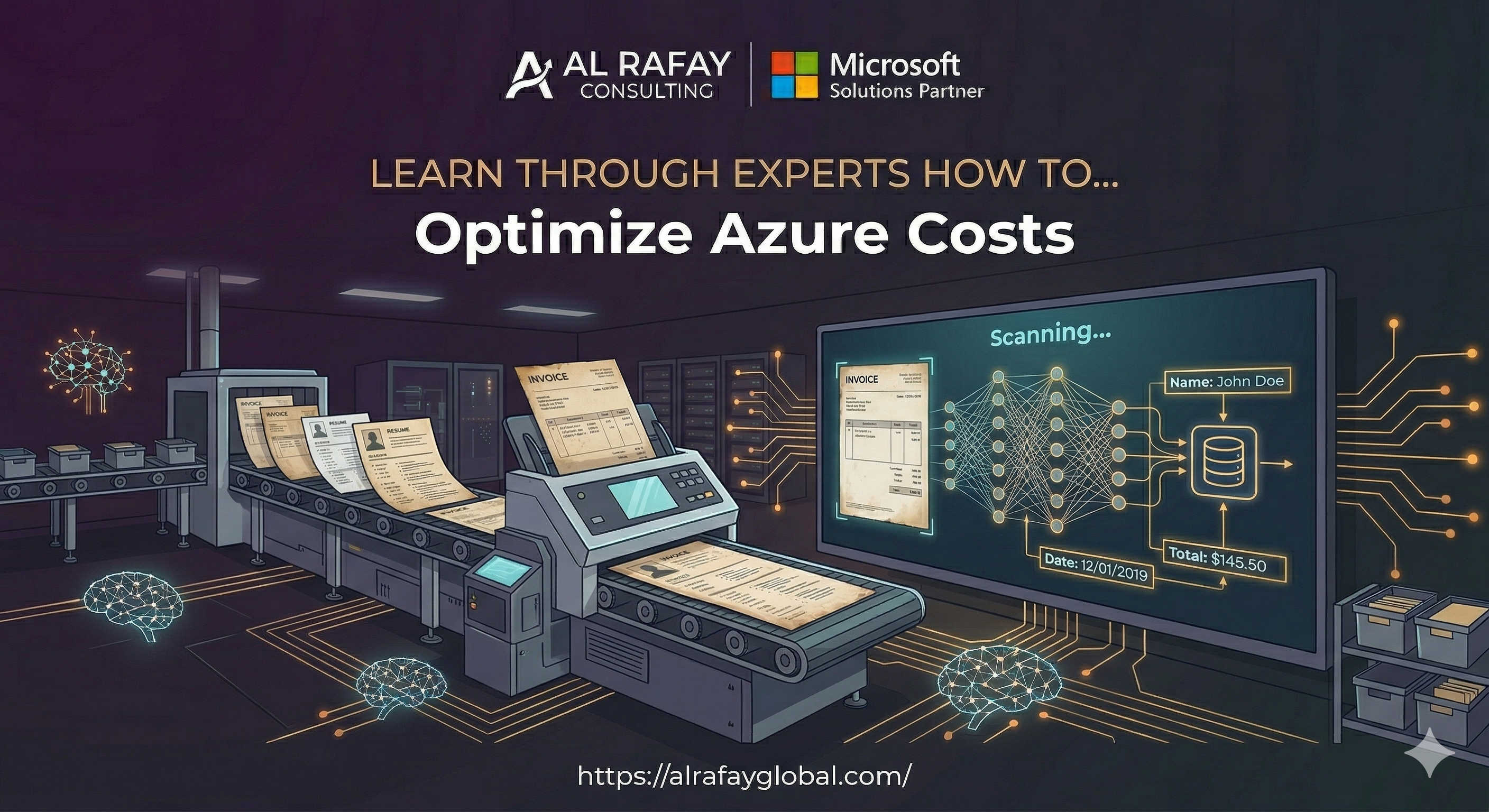 Azure cost management dashboard showing spending trends and optimization recommendations