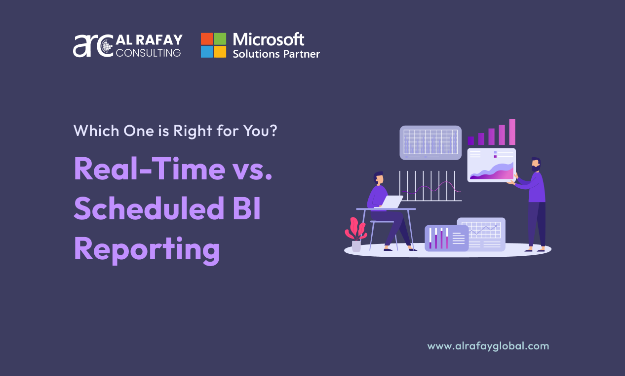 Comparison of real-time and scheduled BI reporting dashboards