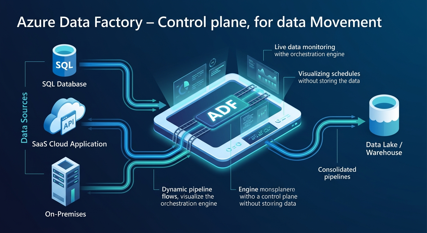 Azure Data Factory pipeline architecture and orchestration flow