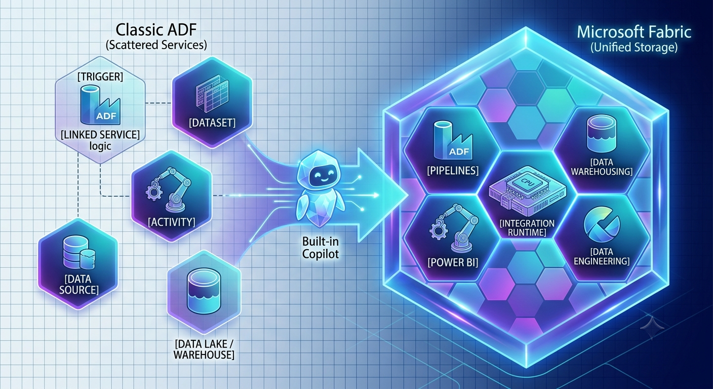 Azure Data Factory modernization roadmap and transition to Fabric Data Factory