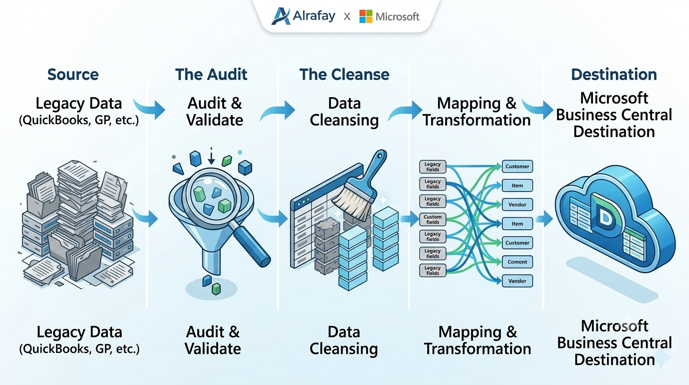 ERP workflow visualization for Business Central process design and handoffs