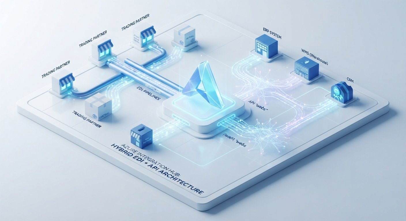 Hybrid EDI and API architecture for enterprise supply chain integration