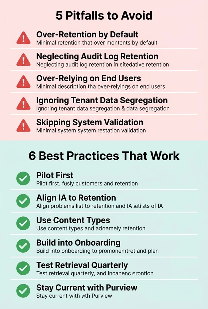 Summary of five retention pitfalls to avoid and six best practices that work for life-sciences REIT document retention programs