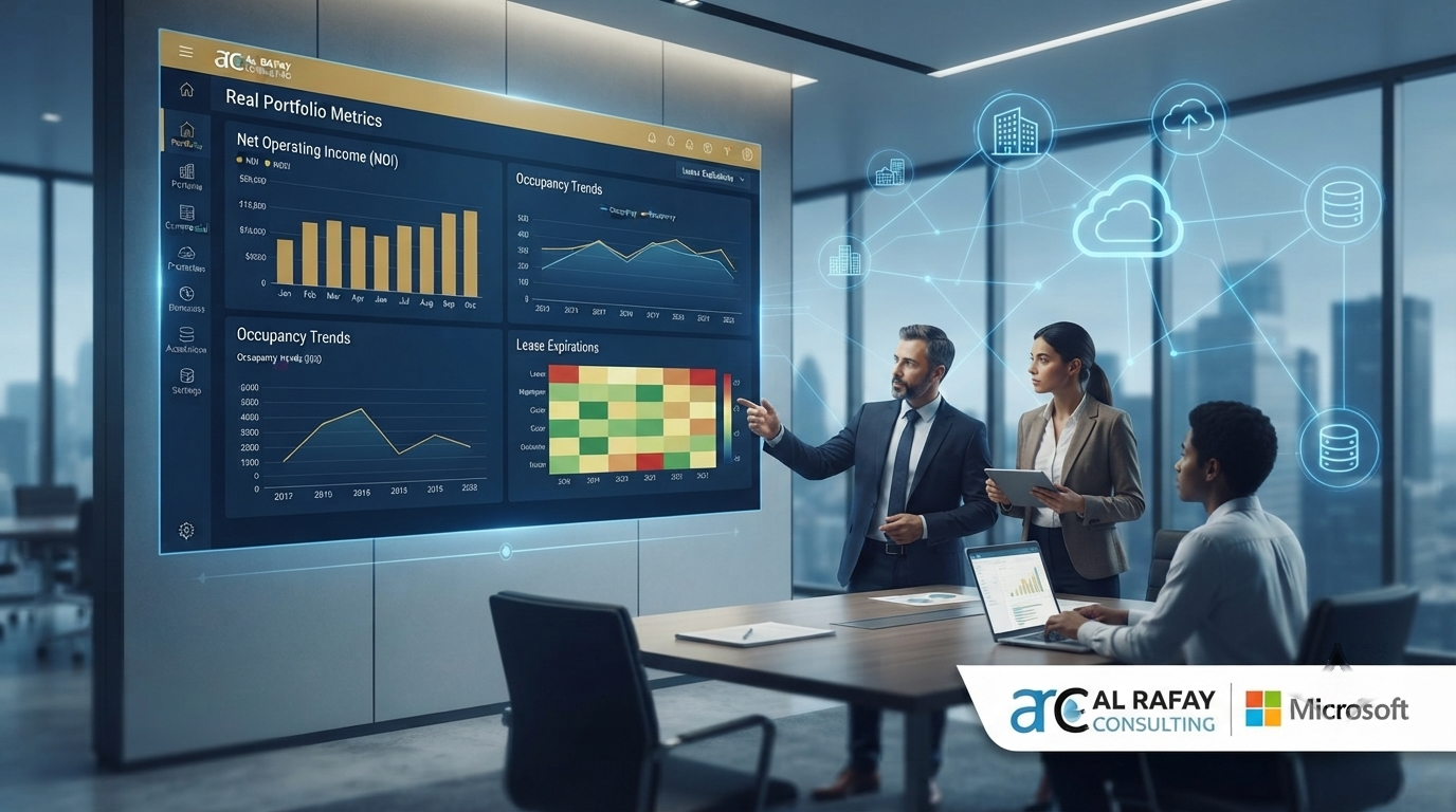 Property management software dashboard and portfolio operations workflow overview